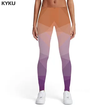 

KYKU Several Leggings Women Graphics Ladies Gothic Sport Abstract Printed pants Harajuku Elastic Womens Leggings Pants Casual