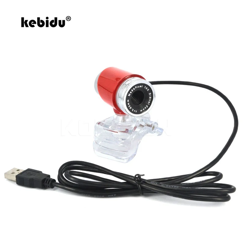 

kebidu 30 Mega Pixel Web Cam Camera USB 2.0 Web Cam 30M PC HD Webcam Camera for PC Skype Laptop Notebook Wholesale
