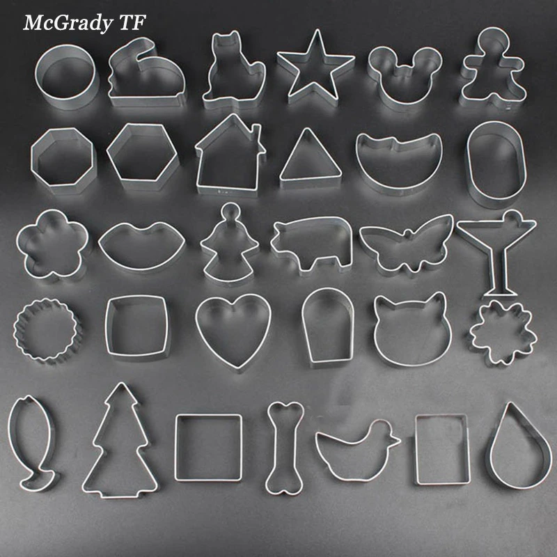 Mac Baru 31 Pcs Set Kue Cookie Cutter Aluminium Bulan Babi Bebek Aksesoris Campuran Bentuk Set Cookie Cutter Cetakan Untuk Pesta Hadiah Baking Cookie Cutters Baking Cookiescookie Cutters Aluminium Aliexpress