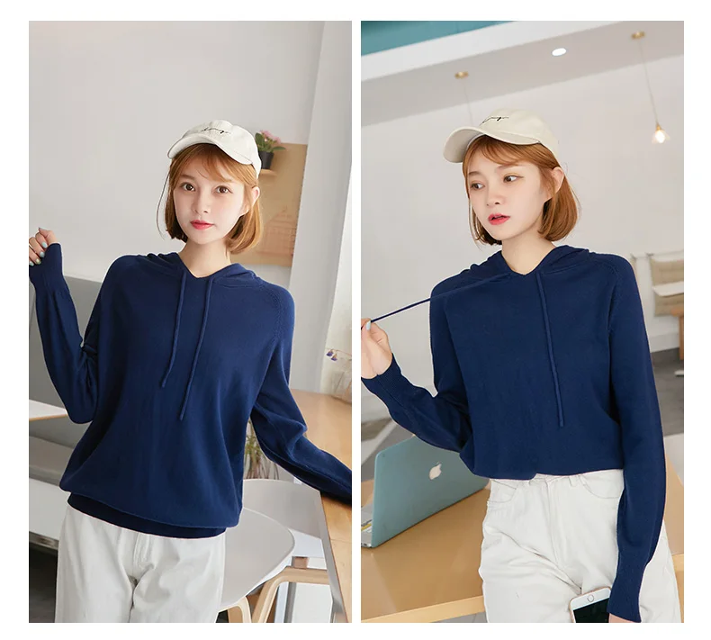

Cashmere Sweater Women Knitted Sweater Tops Long Sleeve Wool Turtleneck