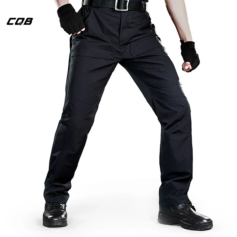 CQB Outdoor Sports Tactical Camping Men's Pants Water Repellent Breathable Wear-resisting Slim Fit Trousers for hiking