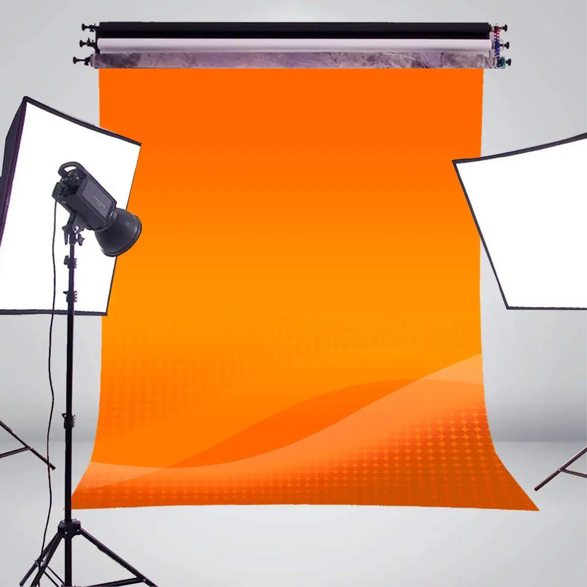 5x7ft абстрактный оранжевый фон для фотосъемки обои фотостудии реквизит