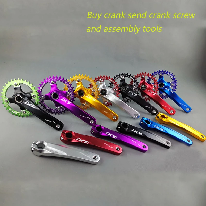 

MTB Mountain Bike Crankset Bicycle Crank fluted Aluminum Alloy Bicycle Crank