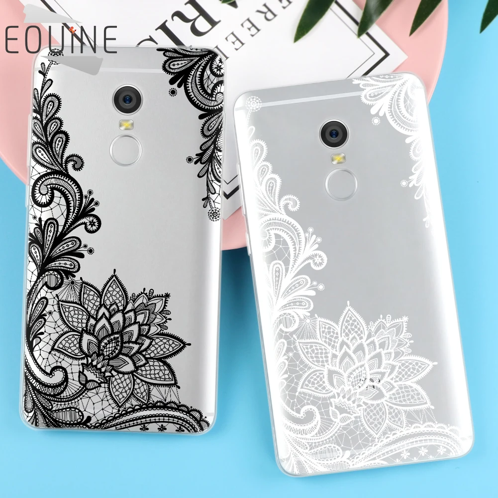 

Lace Flower for Xiaomi Redmi Note 4X 3 3S 4 Pro Prime 4 4A Mi A1 Mi 5X S2 Case Coque for Huawei Mate 10 P8 P9 Mini P10 Lite 2017