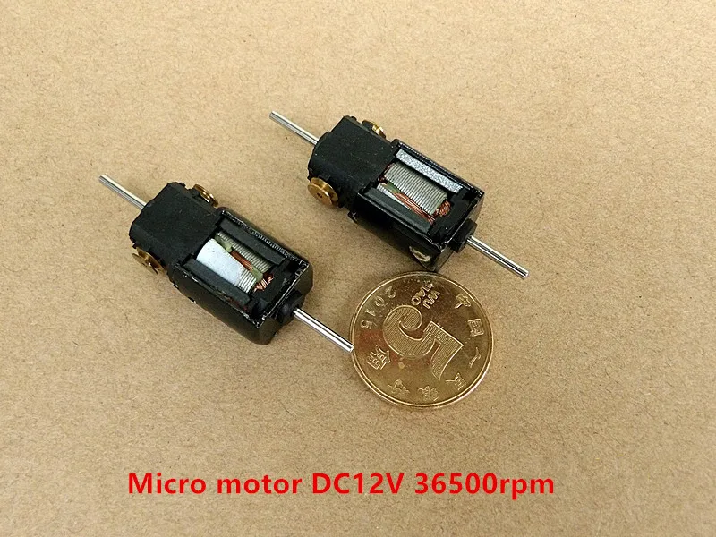

3 pcs Compensated carbon brush five-pole oblique rotor DC12V 36500 turn high-speed micro DC motor