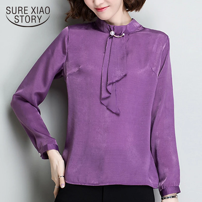 women blouses long sleeve plus size chiffon blouse shirt  womens tops and blouses blouse women shirts blusas femininas 1461 45