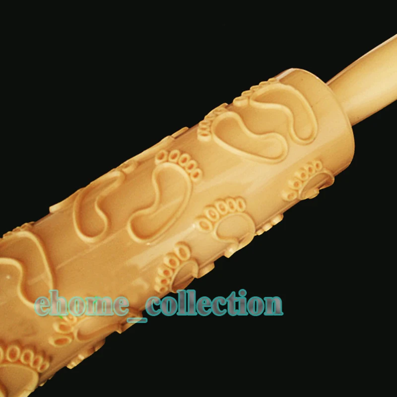 High Quality Cute Footprint Knurling Embossed Rolling Pin Cake Fondant