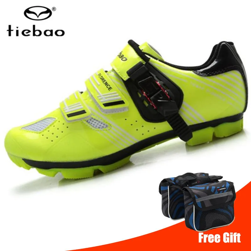 Tiebao cycling shoes sapatilha ciclismo mtb mountain bike shoes add SPD pedals cleat cycling sneakers bicycle self-locking shoes - Цвет: B1330 add bag