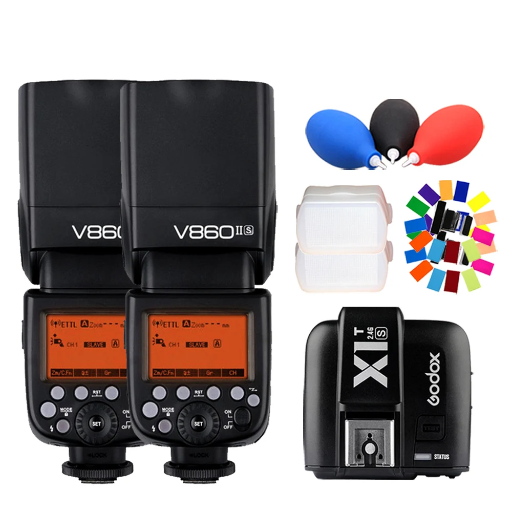 

2X GODOX V860II-S TTL HSS 1/8000s 2.4G Wireless GN60 Li-ion Camera Flash to Sony