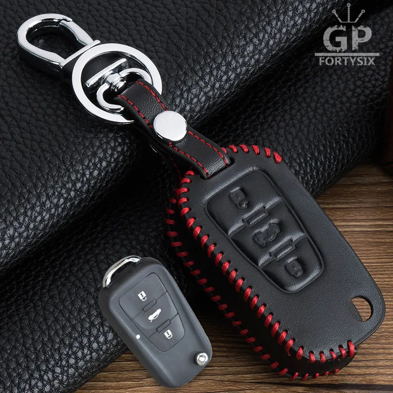 PU Leather Car Key Cover Case Shell Bag holder Keychain For MG5 MG7 MG