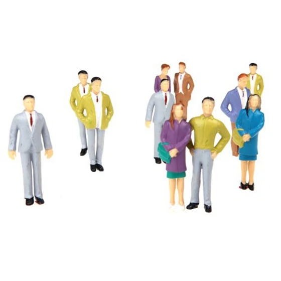 

20pcs G Scale 1:25 Mix Painted Model People Train Park Street Passenger Figures