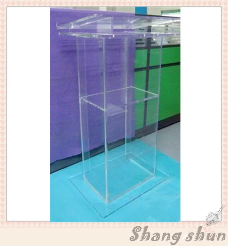 Clear acrylic lectern acrylic pulpit glass lectern for the church plastic tabletop lecternin