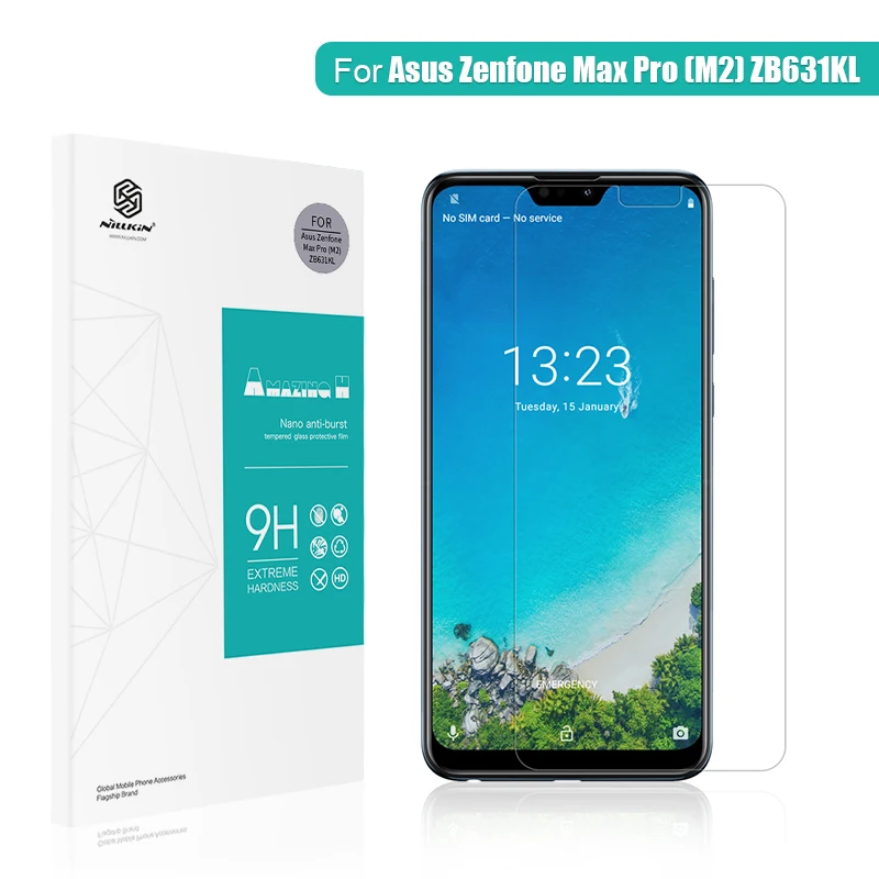 Для asus zenfone max pro m2 zb631kl закаленное Стекло Экран протектор 6 0 ''NILLKIN Amazing H 33mm 9
