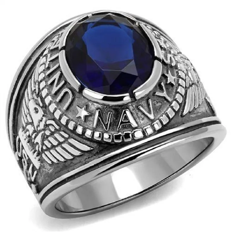 

Stainless steel ring military enthusiasts collection act the role ofing is tasted of the United States NAVY