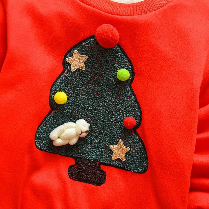 Свитера для маленьких девочек; Зимний пуловер; Детские свитера; Рождественская верхняя одежда с длинными рукавами и рисунком; детская трикотажная одежда с круглым вырезом
