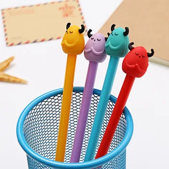 

48pcs/lot Kawaii creative cute cartoon black ink gel pen school office signing pen/gift pen