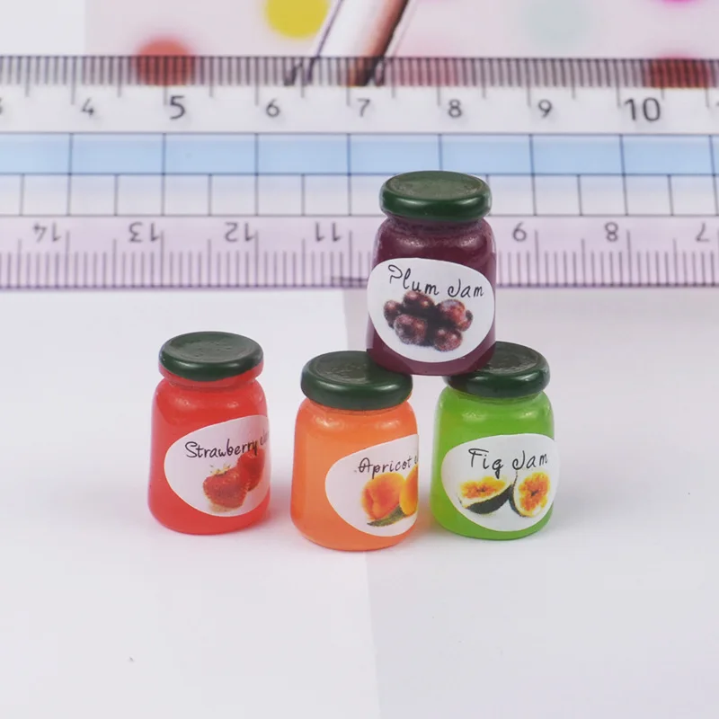 4PCS 1:12 Dollhouse Miniature Food Mini Accessories Toy Kitchen Doll Barbi