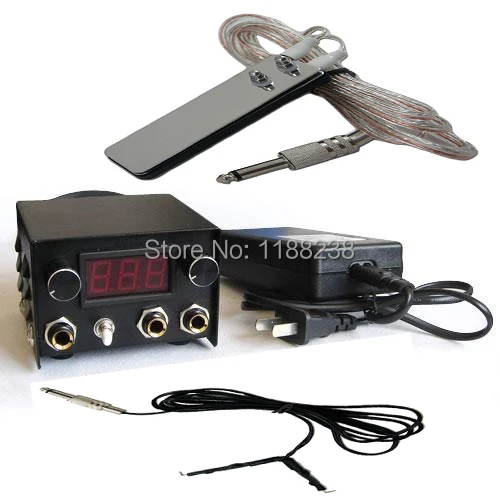 

Professional Mini Double Jack Tattoo Power Supply+Foot Switch+Clip Line+power Line for tattoo machine gun kit free shipping