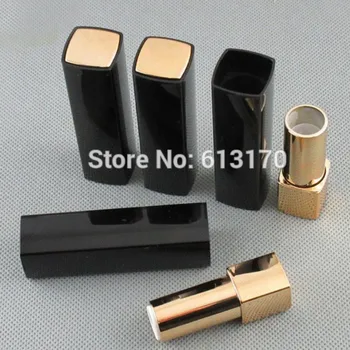 

4g Empty Lipstick Tube,Lip Balm Bottle,Black Gold DIY Makeup Tool,High Grade Women Cosmetic Packing Container,50pcs/lot