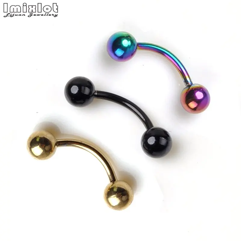 Buy 10pcs/lot 18G Surgical Steel Eyebrow Piercing