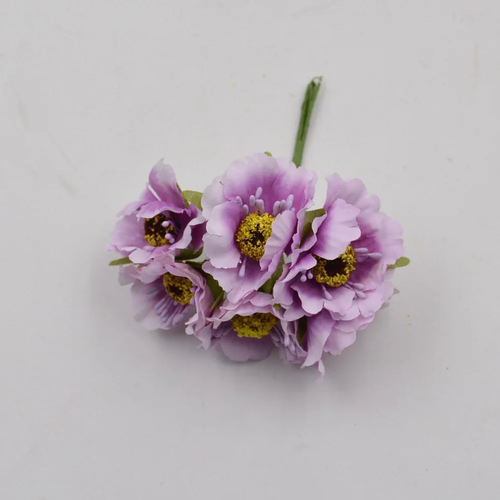 12pcs Artificial Flower high quality Silk Cherry Bouquet For Wedding Home Decoration DIY Scrapbooking Wreath Craft Flowers 12pcs Artificial Flower high quality Silk Cherry Bouquet For Wedding Home Decoration DIY Scrapbooking Wreath Craft Flowers