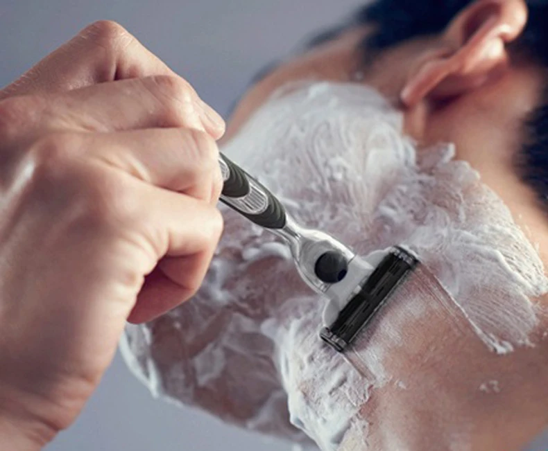 7 Gillette Mach 3 razors classic shaving Razor blades Safety Straight shaver blade for Men Beard Cuchillas afeitadoras