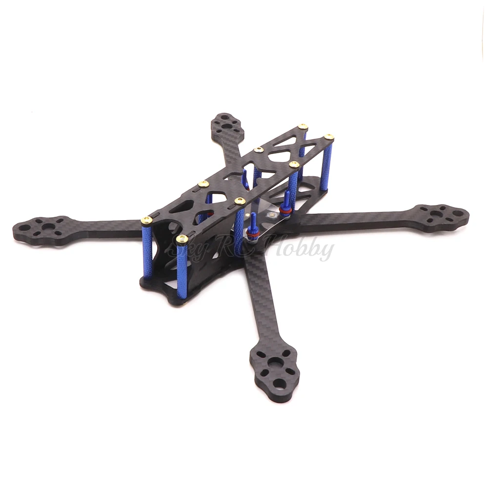 ohnny 2 5inch X5 227mm wheelbase 227 with 5mm Arm Carbon Fiber X type FPV Quadcopter frame (4)