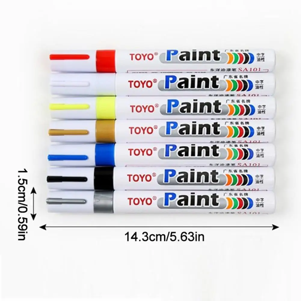 Автомобильный маркер для краски, ручки для автомобильных колес, масляный реставрационный карандаш для авто краски ing Mark Pen, автостайлинг, автоматическая ручка для покраски
