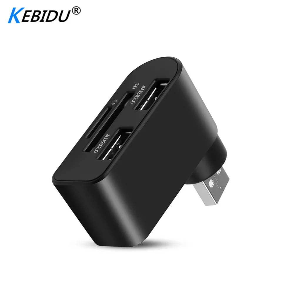 

Kebidu multi usb 2.0 hub 4 port adapter splitter Power Interface SD TF Card Reader for MacBook Air computer laptop accessories
