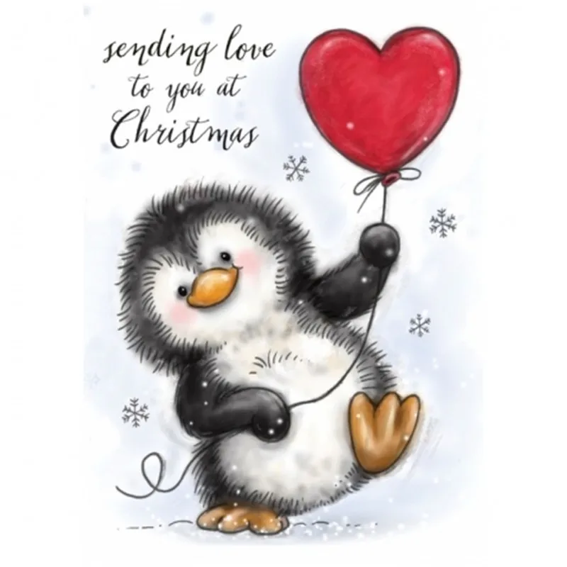 

penguin Transparent Rubber Silicone Clear Stamps for Tampons Seal Background Collage Stamp Holiday card Card Making Diy