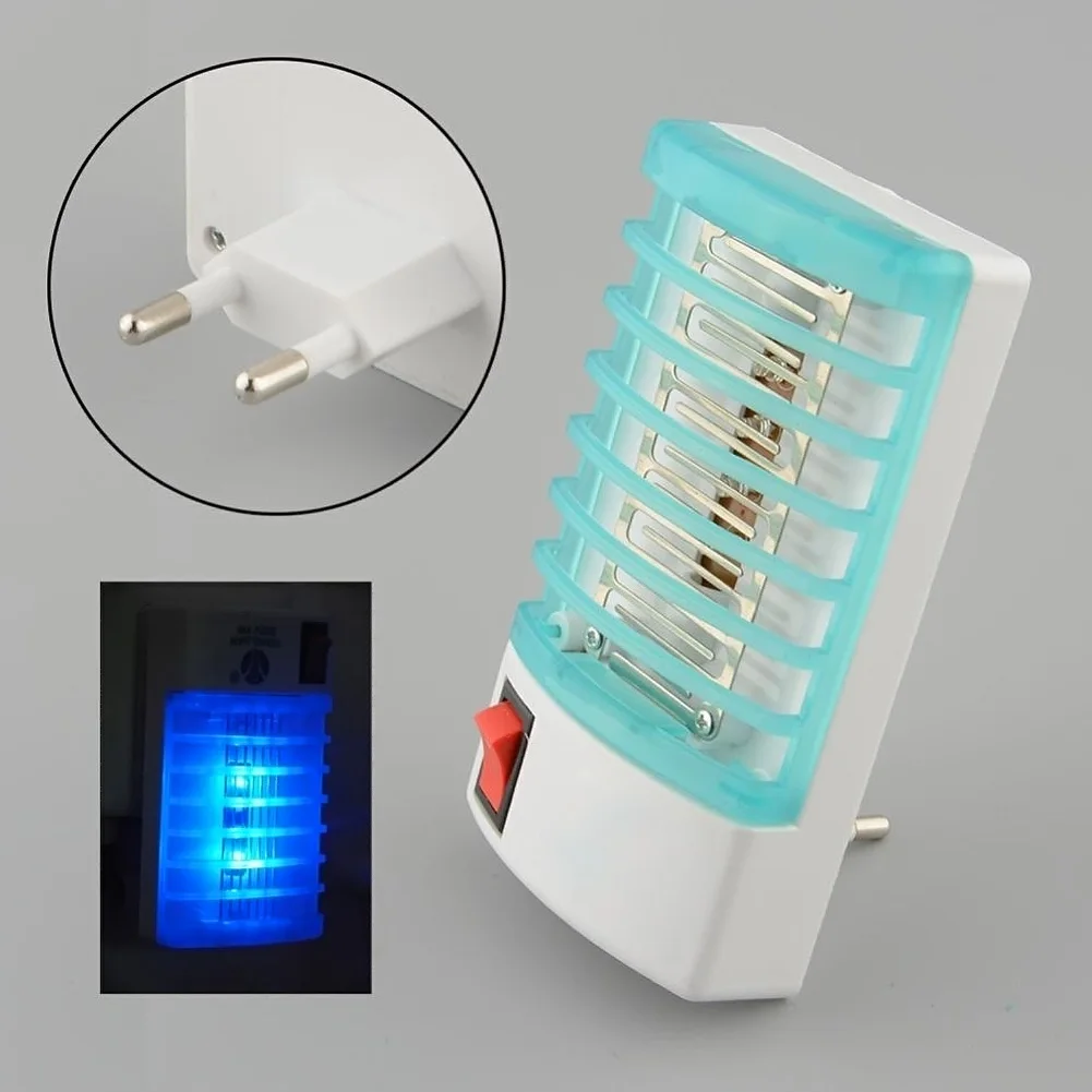 

1 Piece 220V Socket Electric Mini Mosquito Lamp LED Insect Mosquito Repeller killing Fly Bug Insect Night Housefly US EU