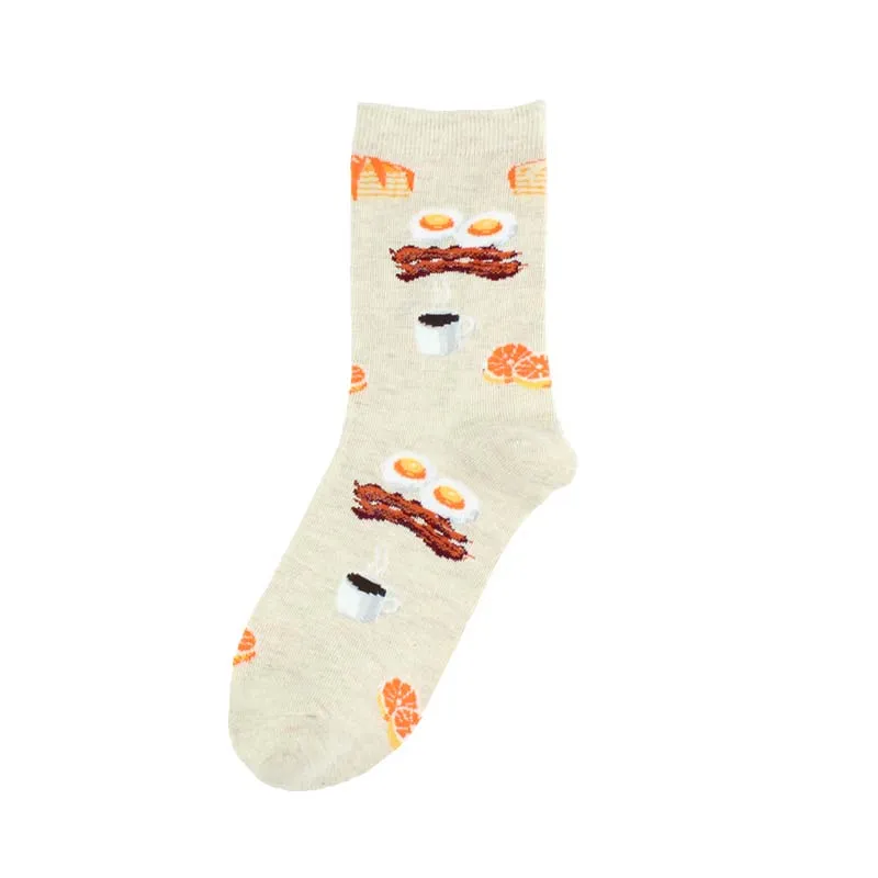 [WPLOIKJD] женские носки в Корейском стиле в стиле Харадзюку модные милые носки с изображением животных, собак, пончиков, молочного кофе женские креативные носки Calcetines Skarpetki