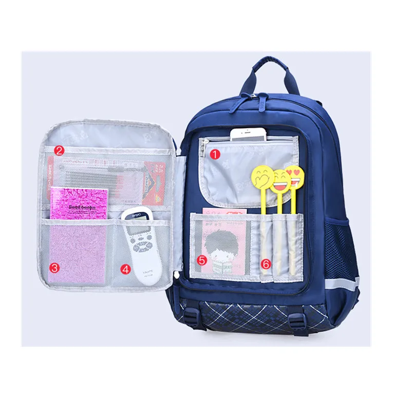 

Raged Sheep New Multifunctional Kids Bookbag Grade 1-6 Boys Girls Large Backpacks Refrigerator Side Door Design Back To School