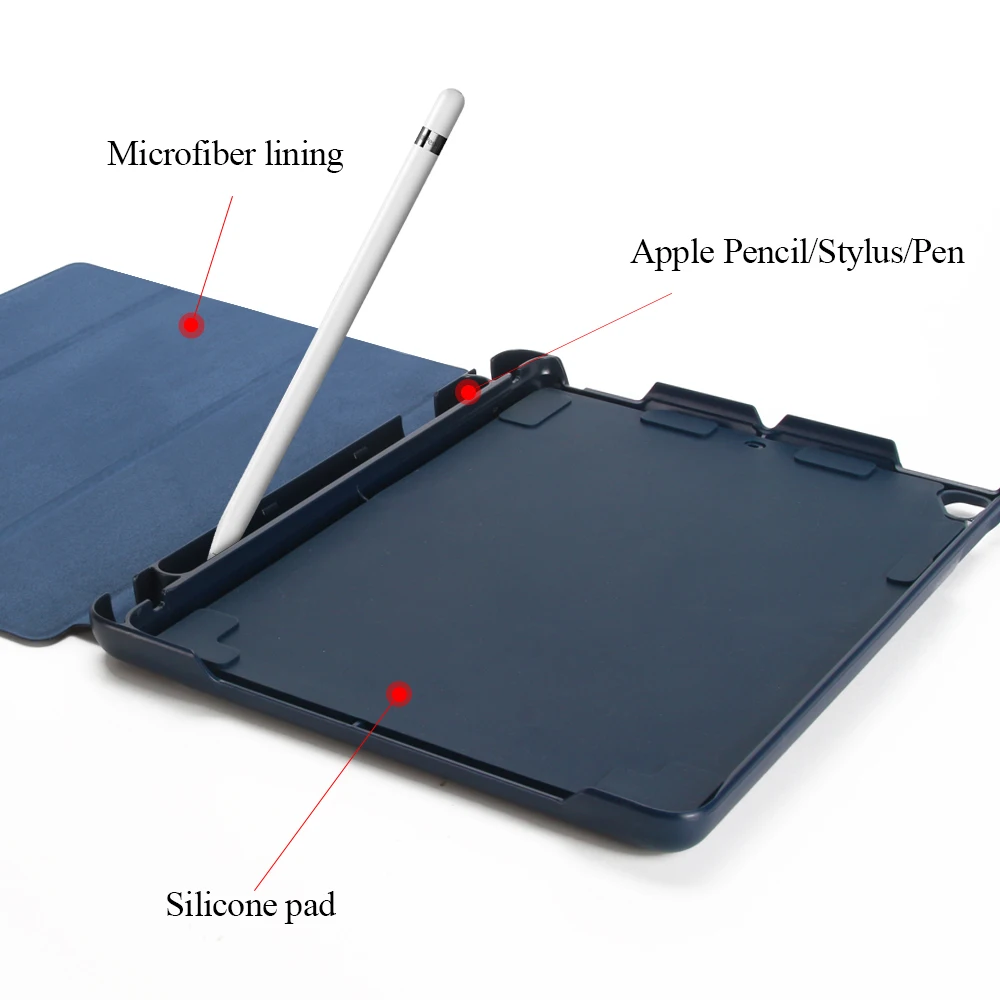 Чехол с держателем карандашом для iPad Air 1 2 универсальный чехол подставка из