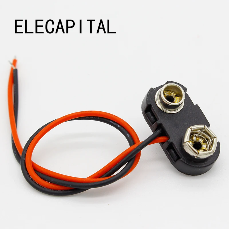 10 шт. 9 в батарейный зажим свинцовый держатель Проводов|holder wires|holder clipholder battery |