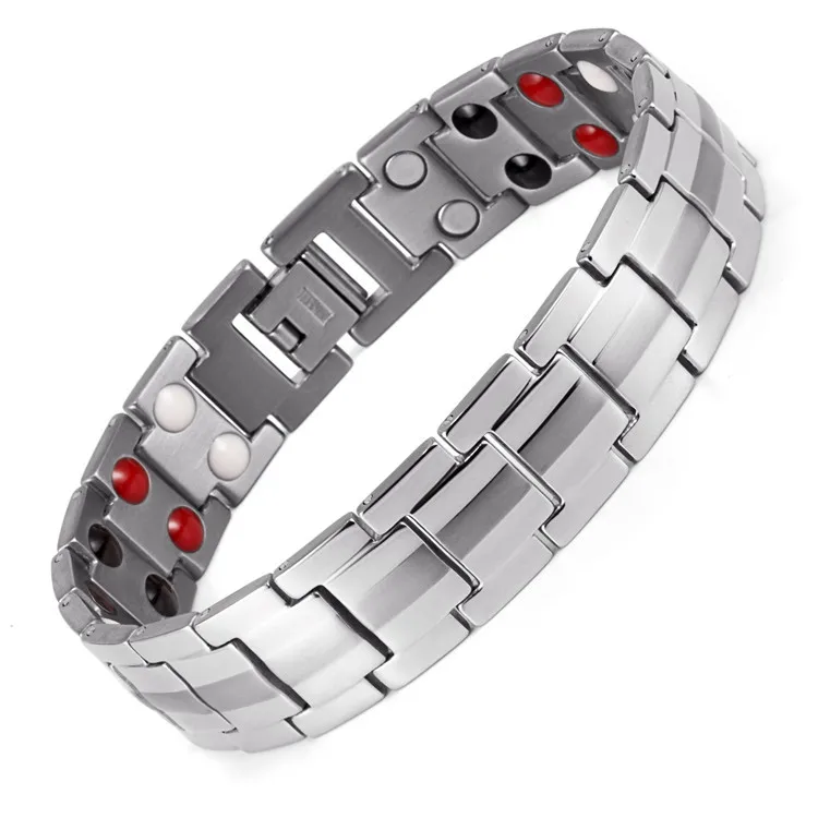 

Stainless Steel Men Wide Bracelet Creative Original Steel Double Row Element Bracelet
