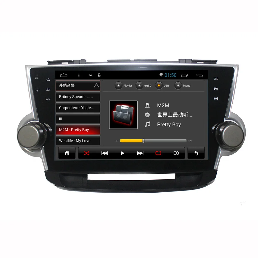 Best Asvegen Android 7.1 Octa Core Car Radio Car Radio Vedio Multimedia DVD For Toyota HIGHLANDER 2008 PC head Unit GPS Navigation 2