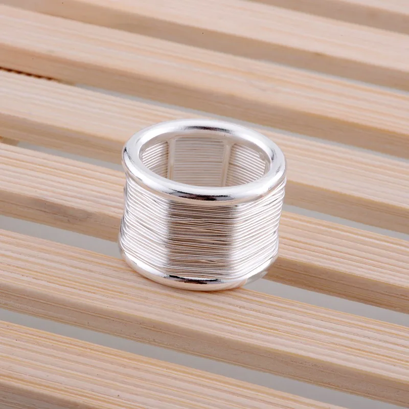 circular shiny Wholesale silver plated ring 925 Fashion jewelry Silver Ring 925sterling-silver TAJVCCJZ
