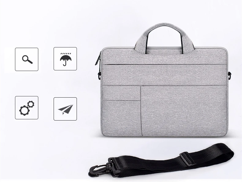 Водонепроницаемый ноутбук сумка через плечо сумка для ноутбука чехол для компьютера портфель для 13 14 15 дюймов MacBook Pro Air retina hp