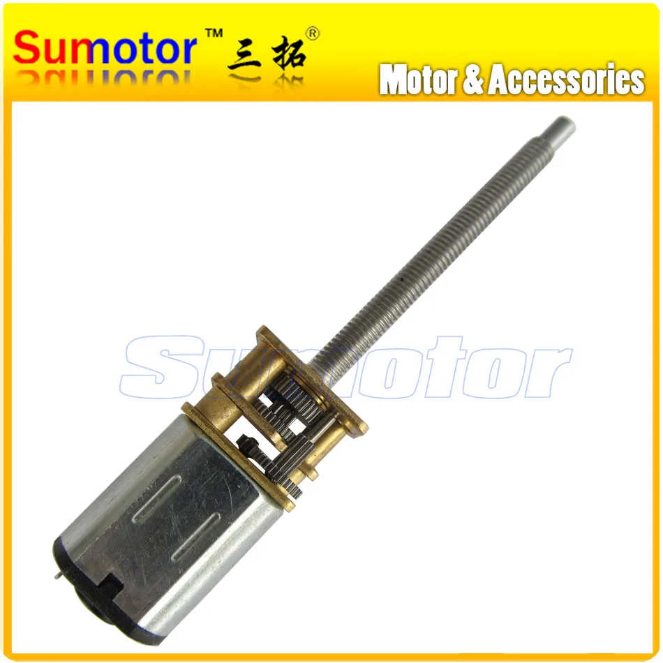 

12GA DC 3V 6V 12V M3*34mm Threaded rod Screw shaft Small electric gear motor micro metal box for Robot Aircraft model Door lock