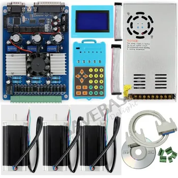 

Advanced 3 Axis TB6560 Stepper Driver Kit Keypad&Display 2.5Nm Nema23 Motors PSU