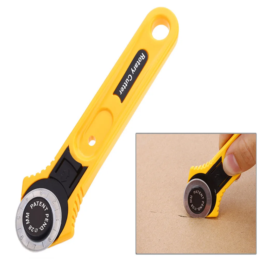 28MM Rotary Cutter Roller Blade Patchwork Leather Vinyl Paper Crafts Sewing Craft Tool Accessory