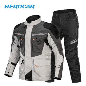 

LYSCHY Waterproof Motorcycle Jacket Men Moto Motocross Jacket Body Armor Motorbike Riding Jacket Breathable Protection Summer