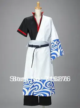

Gintama Sakata Gintoki Cosplay Costume Free Shipping Custom Made