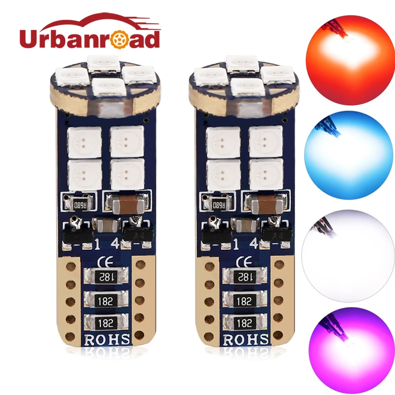 10 шт. Canbus T10 194 168 w5w светодиодные фонари Желтый Красный Белый t10 парковочные