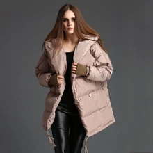 duck down jacket women winter women's down jackets loose down coat hooded thickened down coats woman OYG-0165 watership down
