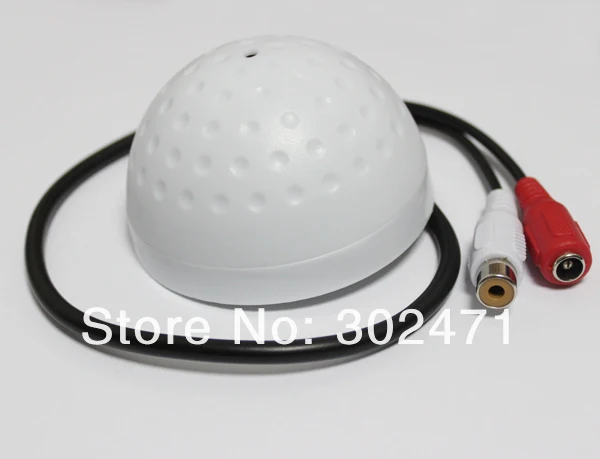 Sound Monitor Audio Pickup Security Listening CCTV Camera Audio Camera Microphone (Low Noise Sensitivity Adjustable)