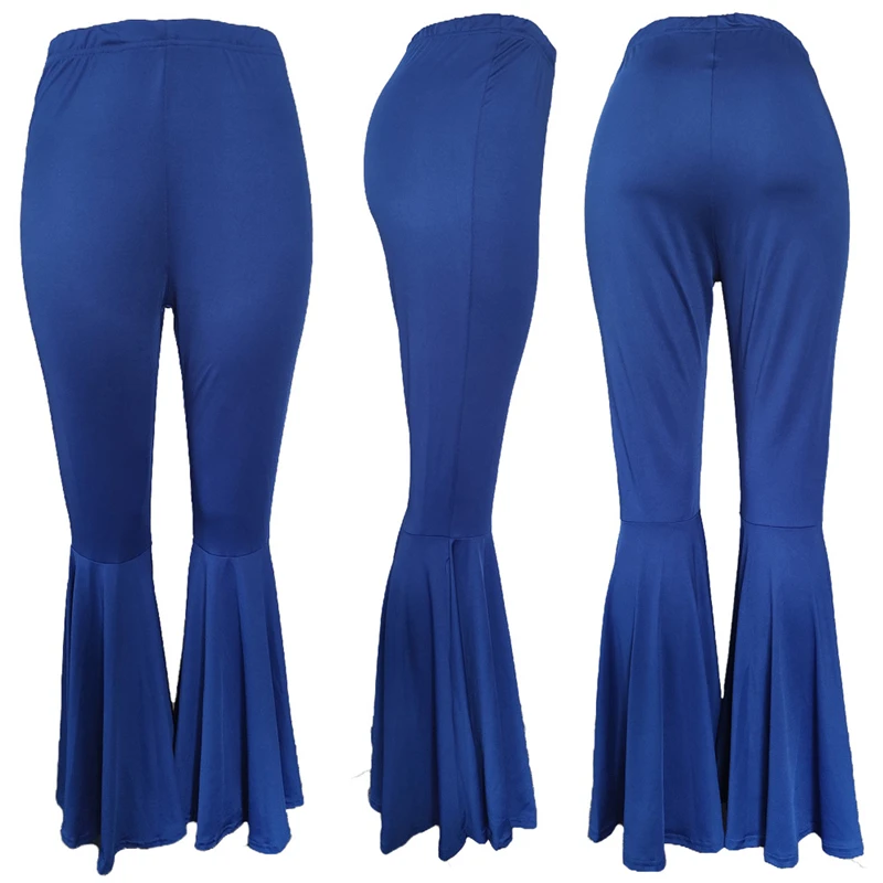 Adogirl S-3XL Женские Модные расклешенные штаны Флуоресцентный цвет Высокая талия штаны свободного кроя высококачественные женские повседневные штаны
