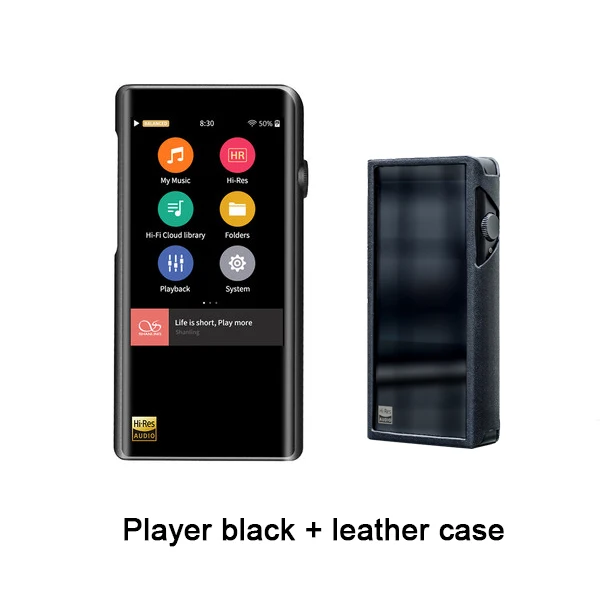 SHANLING M5s Hi-res Mp3 Wifi плеер Mp3 плеер Bluetooth Mp3 без потерь Hifi музыкальный плеер DAC Flac WAV портативный воспроизводитель Mp 3 - Цвет: Player leather case