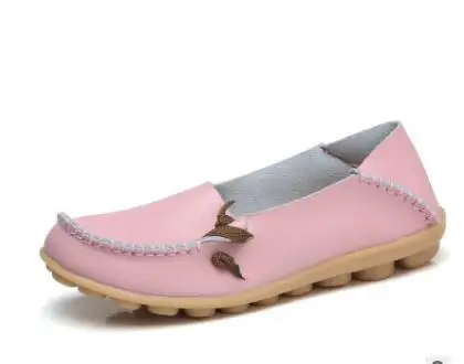 Asileto дышащая обувь из натуральной кожи женская обувь модная женская обувь на шнуровке Повседневная обувь на плоской подошве в горошек; с нескользящей подошвой; обувь для улицы; FlatsT146 - Цвет: Pink